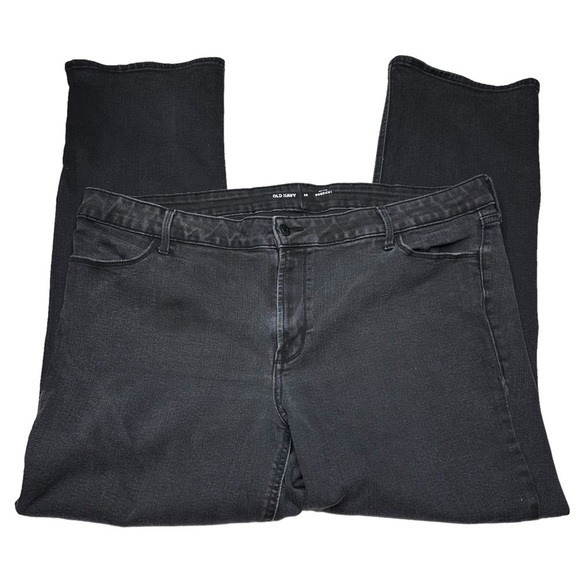 Old Navy Mid Rise Boot-Cut Plus Size Women’s Black Denim Jeans Size 22 - Picture 2 of 5
